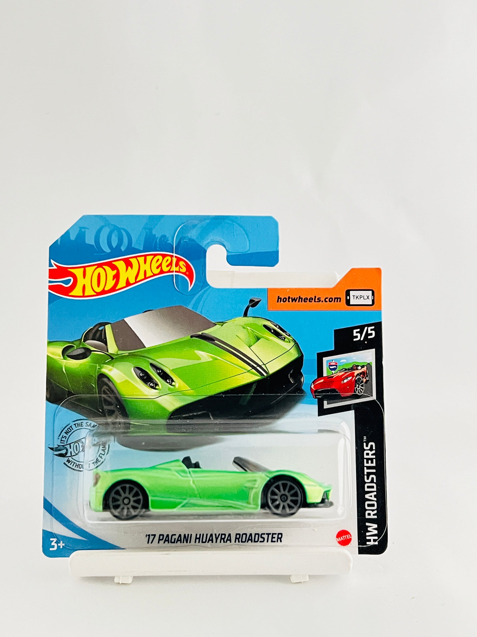 17 PAGANI HUAYRA ROADSTER - SHINY GREEN - SHORT CARD - 1A - Its Fun- Hot wheels - matchbox - diecast