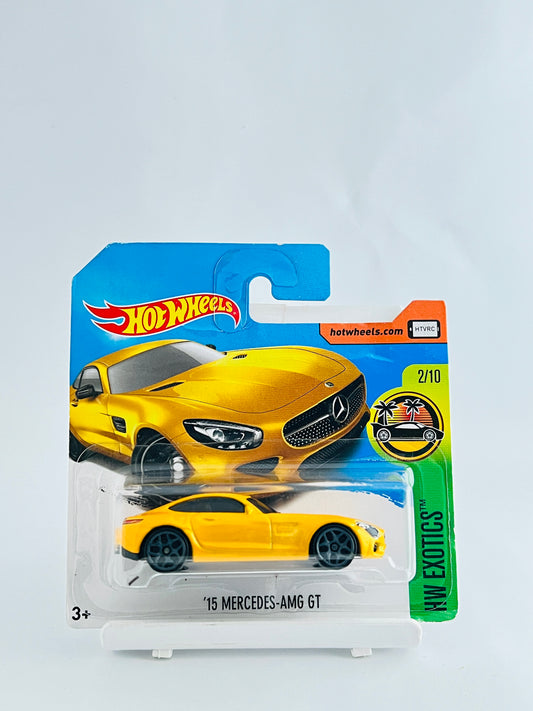 15 MERCEDES AMG GT -SHORT CARD - 1A - Its Fun- Hot wheels - matchbox - diecast