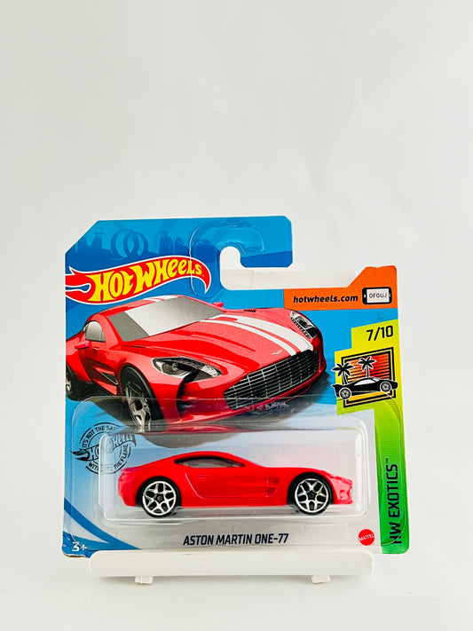 ASTON MARTIN ONE-77 - SHORT CARD - 1A - Its Fun- Hot wheels - matchbox - diecast