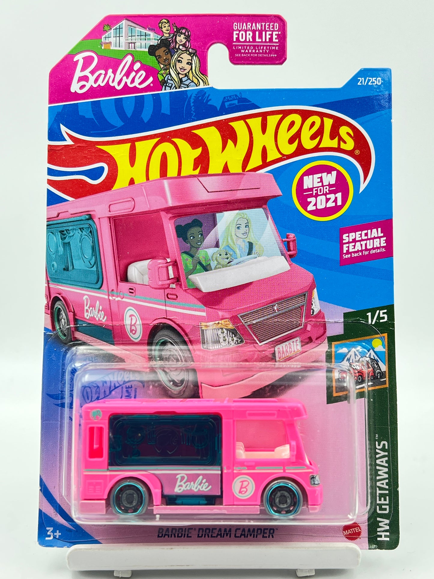 2021 VERSION - IMPORTED - HOT WHEELS - BARBIE DREAM CAMPER -   RARE - 7B