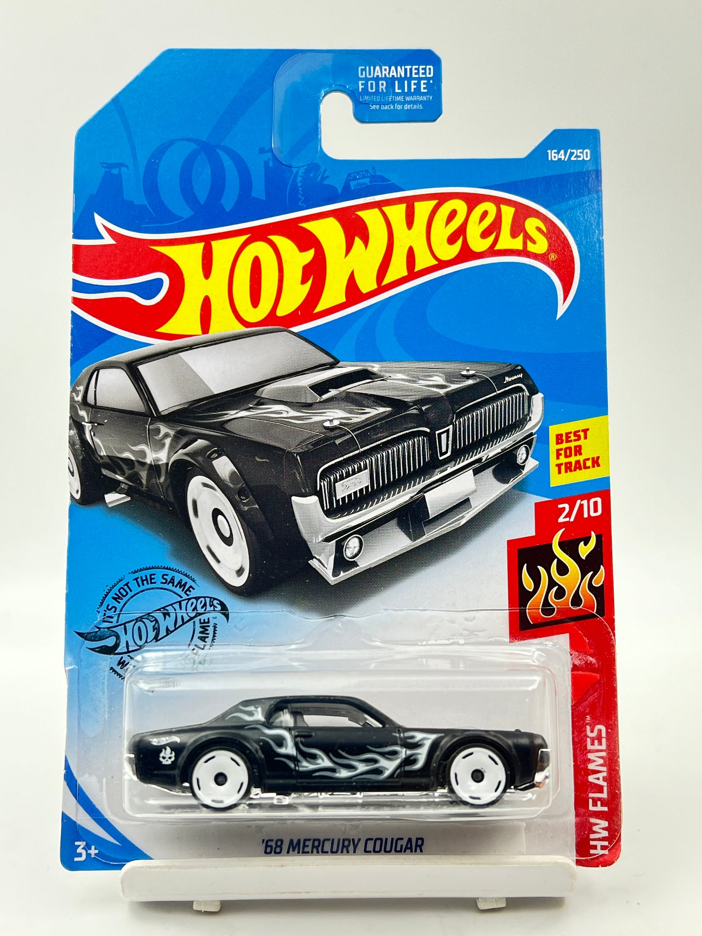 IMPORTED - HOT WHEELS -  MILD SOFT EDGES - 68 MERCURY COUGAR - BLACK - 6E