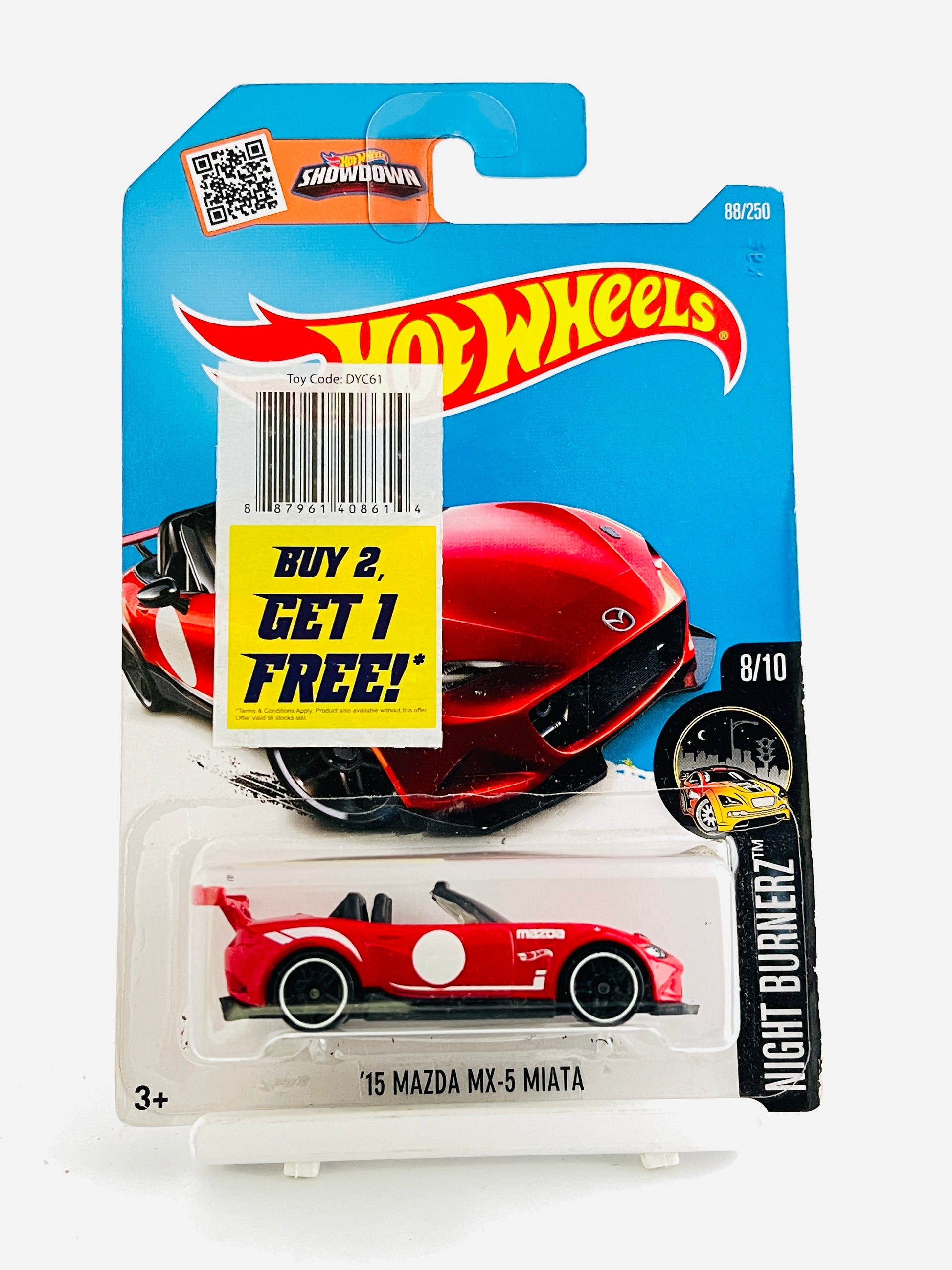 15 MAZDA MX-5 MIATA -RED- 3B - Its Fun- Hot wheels - matchbox - diecast