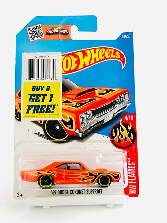 69 DODGE CORONET SUPERBEE - 3B - Its Fun- Hot wheels - matchbox - diecast