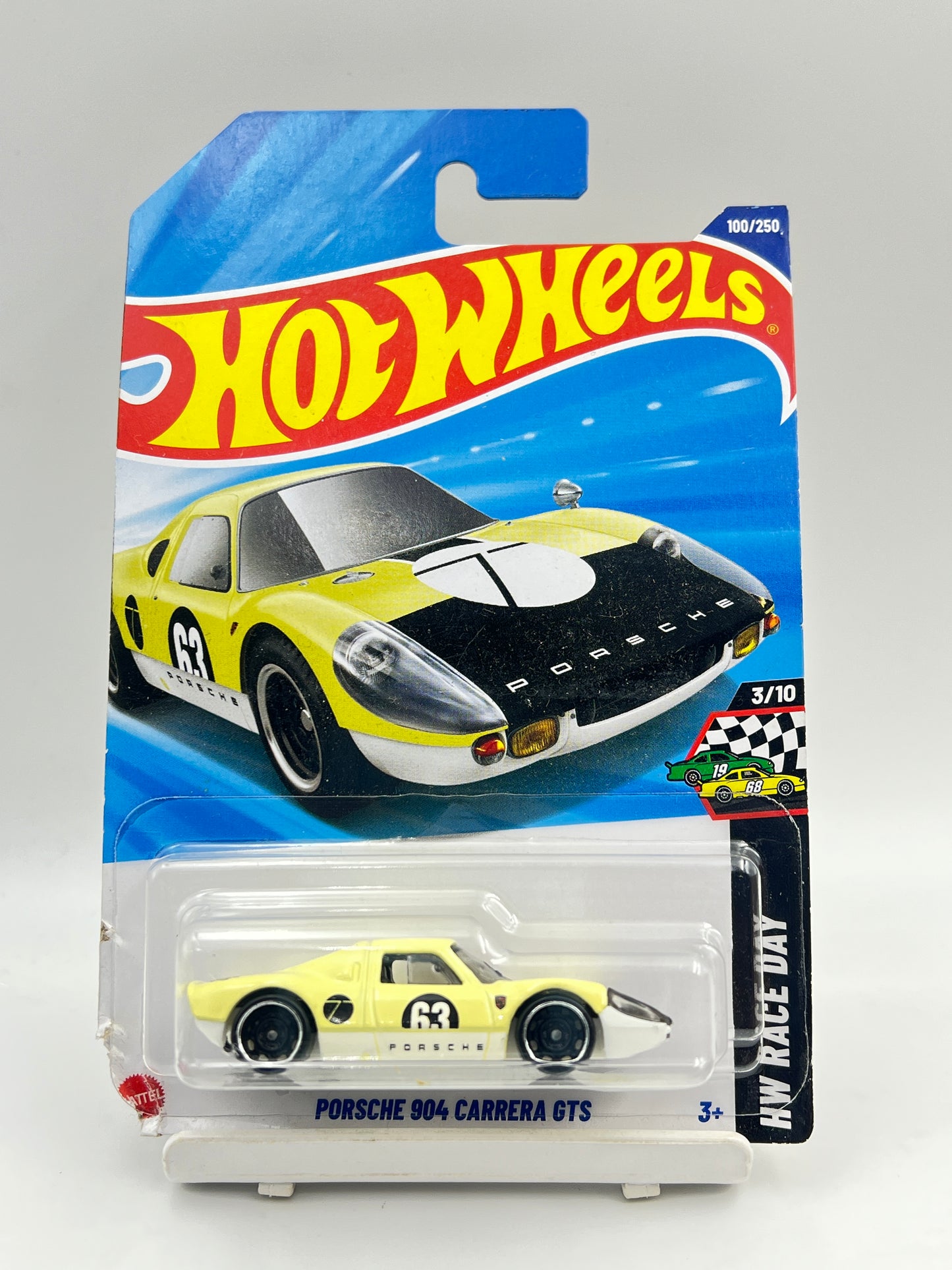 DAMAGED CARD - HOT WHEELS - PORSCHE 904 CARRERA GTS - 3C