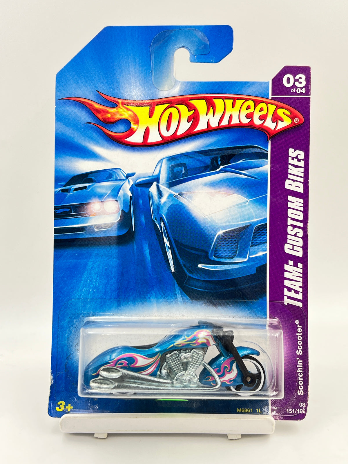 IMPORTED - HOT WHEELS -  SCORCHIN SCOOTER - BLUE - 3C
