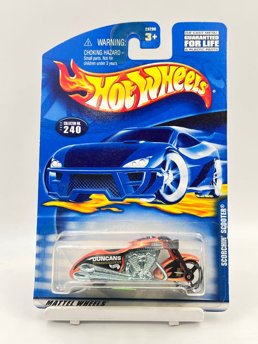 IMPORTED - HOT WHEELS -  SCORCHIN SCOOTER - ORANGE - 3C