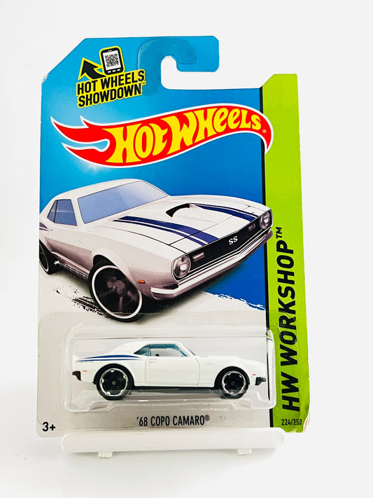68 COPO CAMARO - WHITE  - 3A - Its Fun- Hot wheels - matchbox - diecast