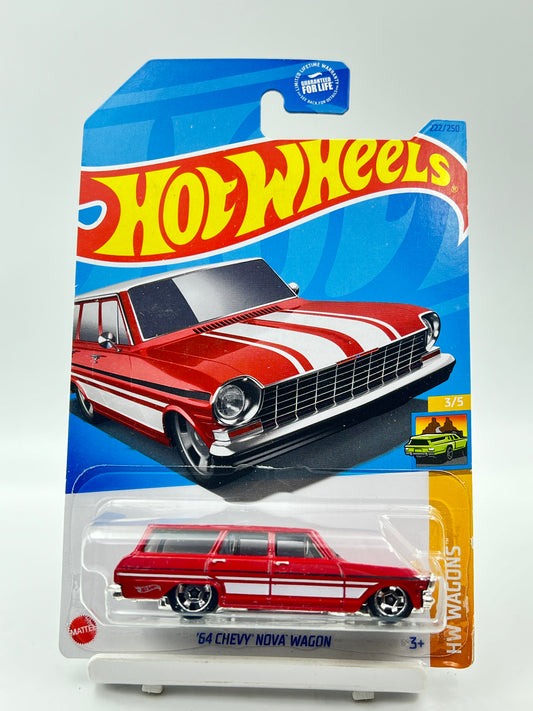 IMPORTED - HOT WHEELS -  64 CHEVY NOVA WAGON - 6D