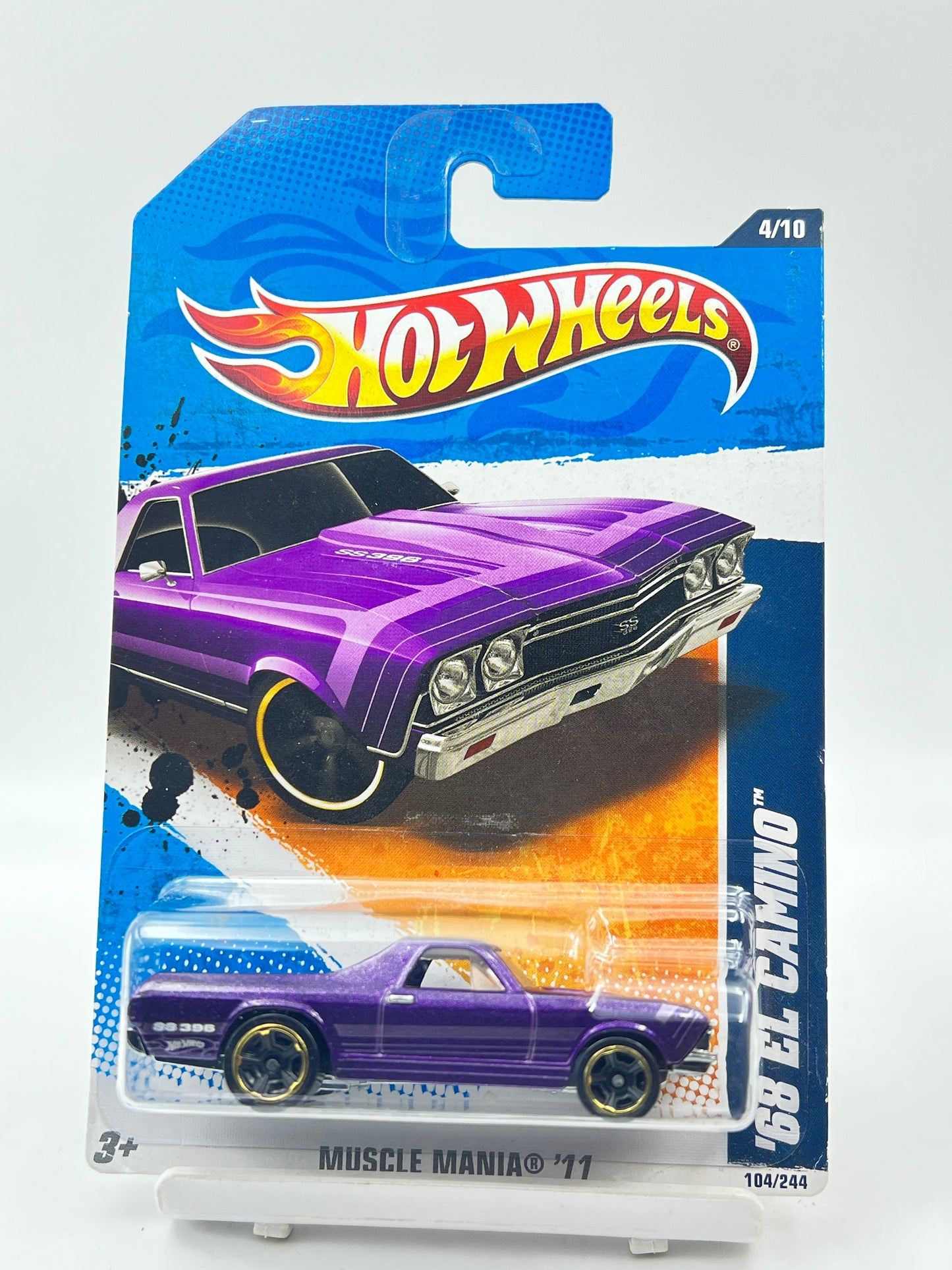 IMPORTED - HOT WHEELS -  68 EL CAMINO - PURPLE - 6D