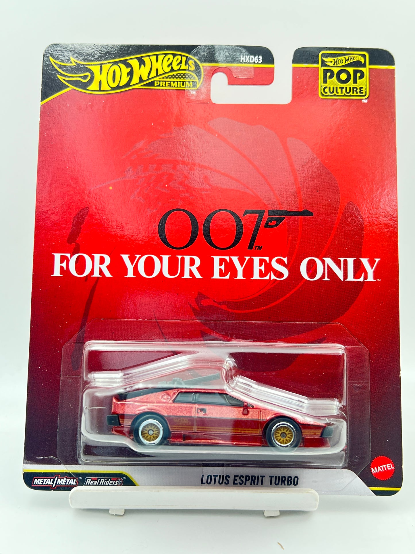 VERY MILD CREASE - HOT WHEELS - PREMIUM - 007 FOR YOUR EYES ONLY - LOTUS ESPRIT TURBO - 4G