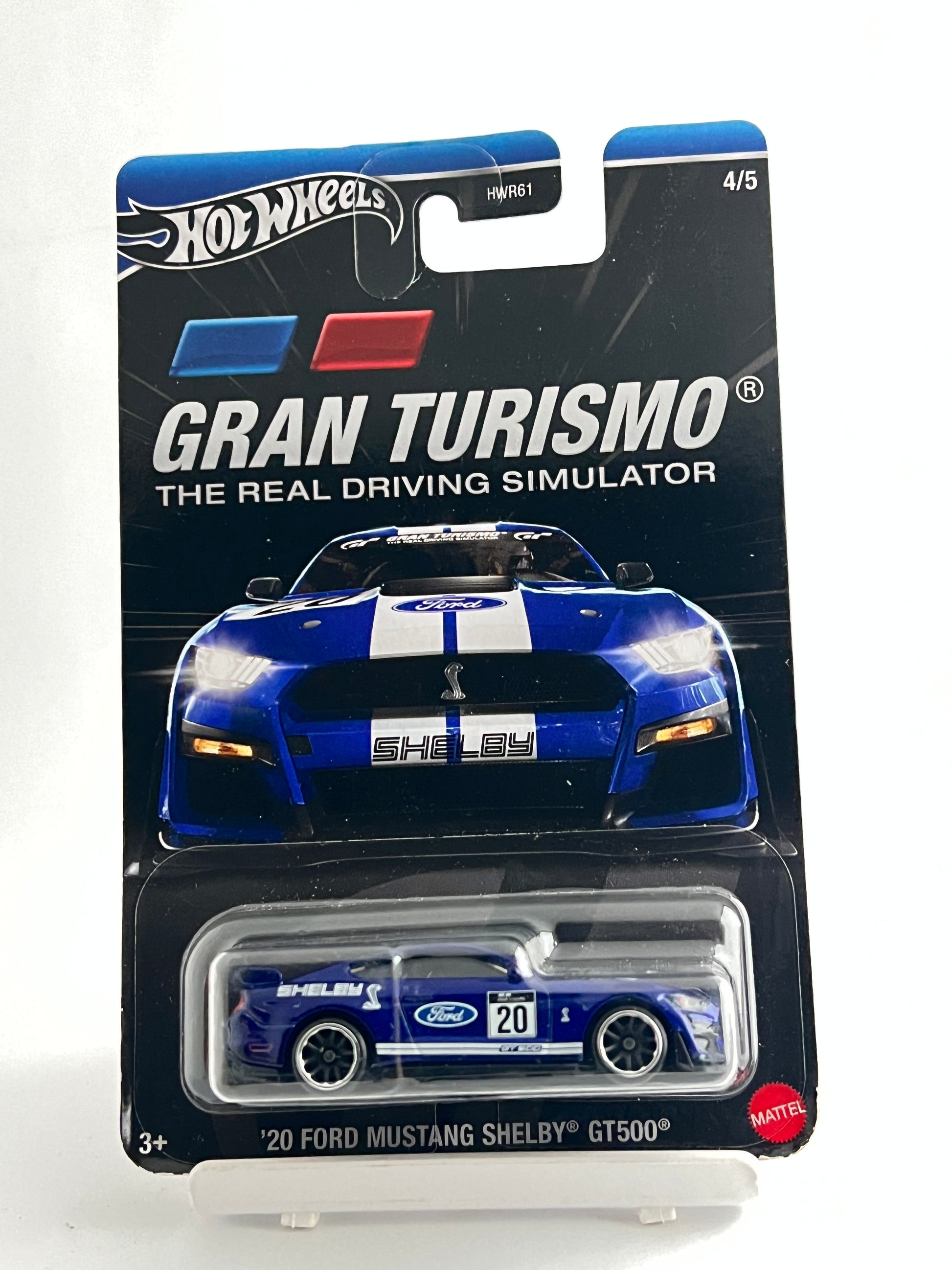 GRAN TURISMO - 20 FORD MUSTANG SHELBY GT500 - SOFT EDGE AT BOTTOM - 4B - Its Fun- Hot wheels - matchbox - diecast
