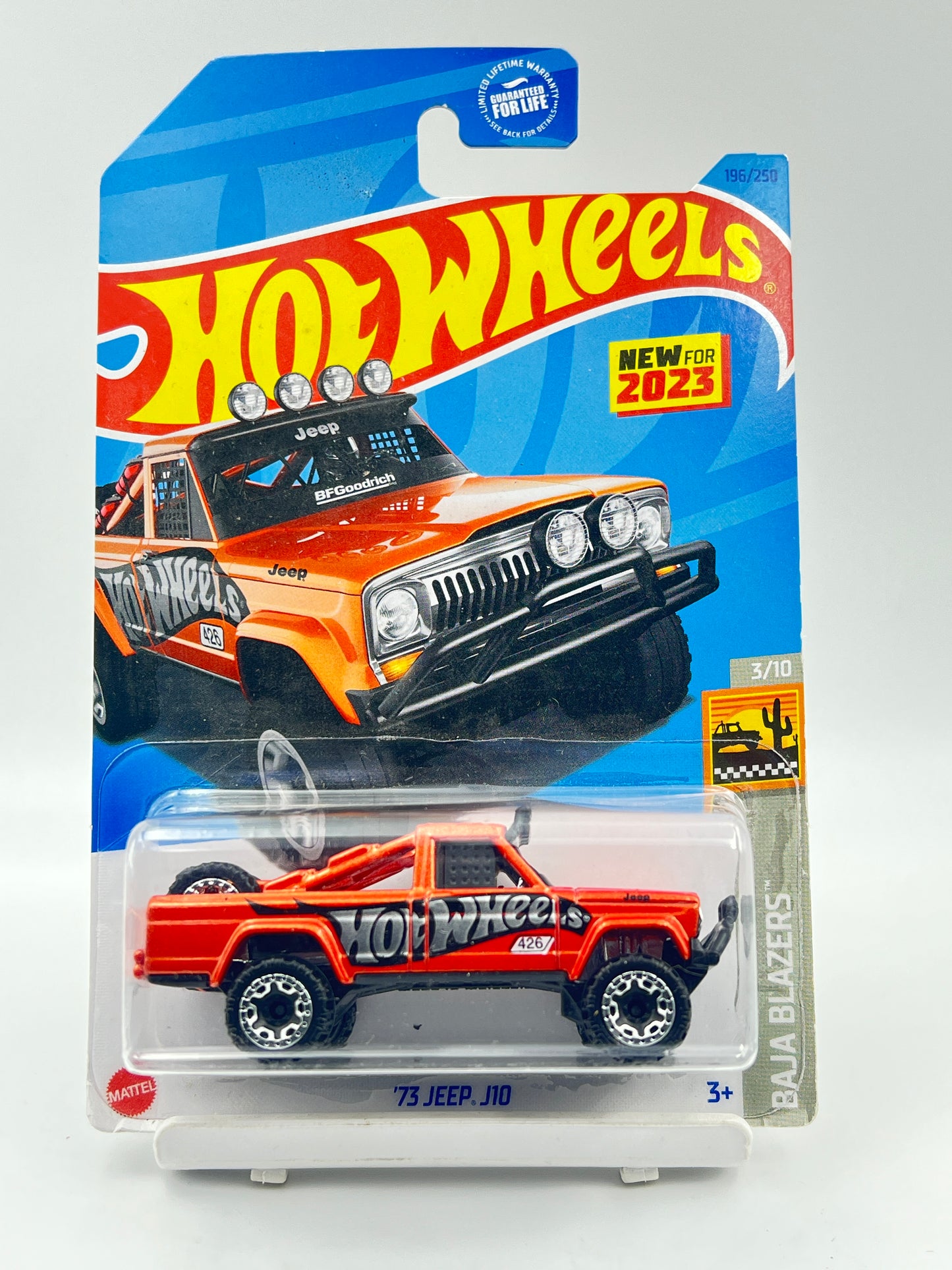 IMPORTED - HOT WHEELS -  73 JEEP J10 - ORANGE - 6A