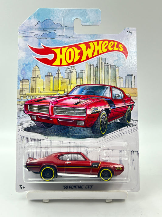 IMPORTED - HOT WHEELS -  69 PONTIAC GTO - 6A