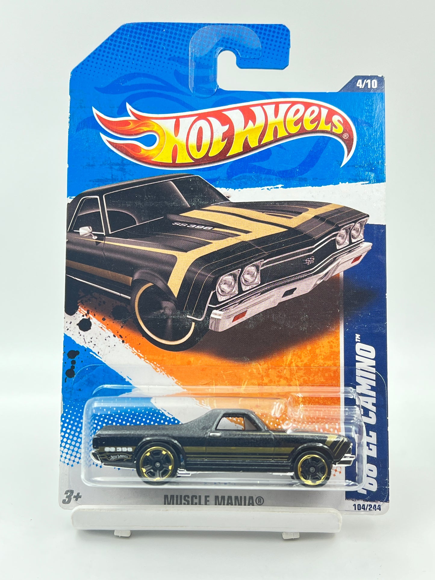 IMPORTED - HOT WHEELS -  68 EL CAMINO - BLACK - 6A