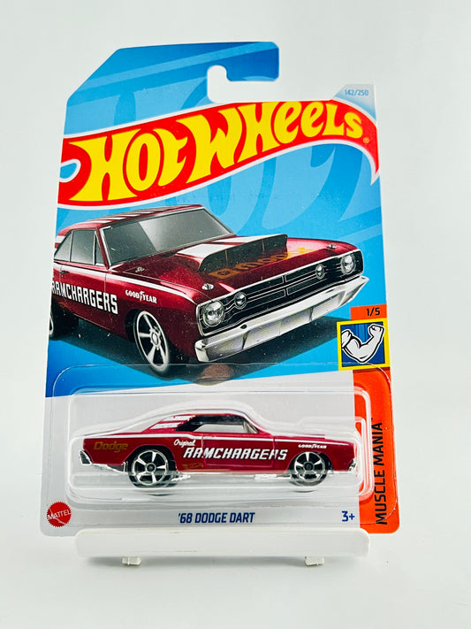 68 DODGE DART - RED - 4D - Its Fun- Hot wheels - matchbox - diecast