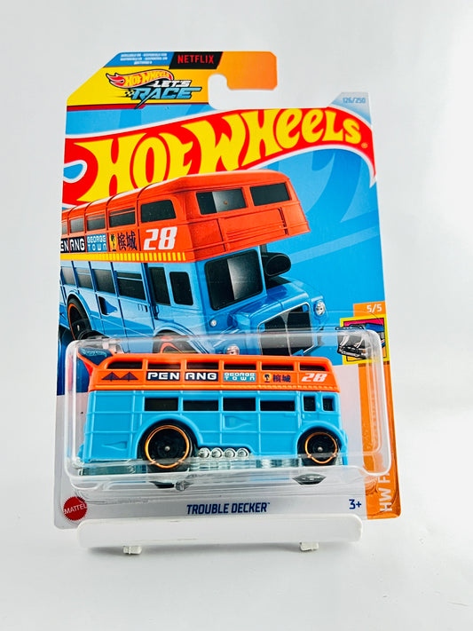 TROUBLE DECKER - 4C - Its Fun- Hot wheels - matchbox - diecast