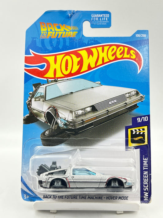 BLISTER SQUEEZE -( CARD AS IN PIC ) - IMPORTED - HOT WHEELS -  BACK TO THE FUTURE TIME MACHINE - HOVER MODE - 3A