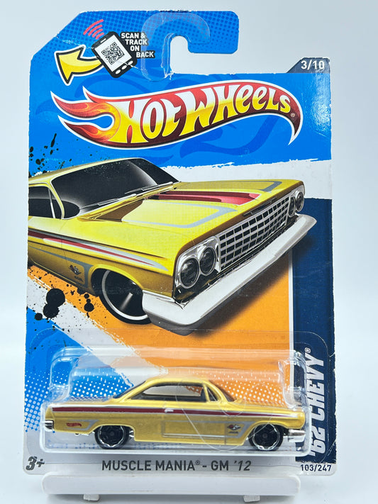ERROR CARD - 62 CHEVY - PLASTIC HOOK INSIDE THE BLISTER ( CARD AS IN PIC ) - 9A