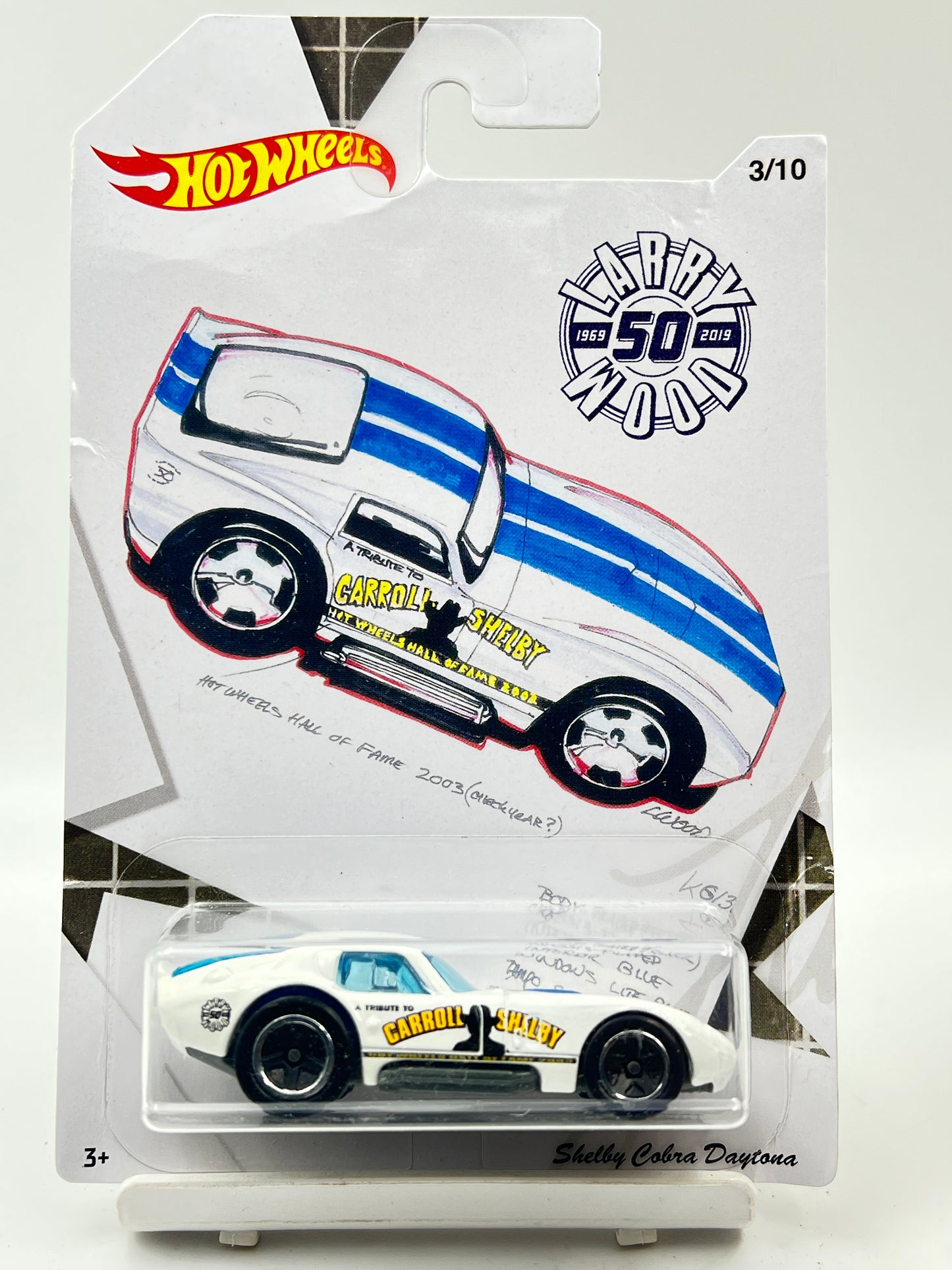 IMPORTED - HOT WHEELS -  LARRY WOOD - SHELBY COBRA DAYTONA - 3C