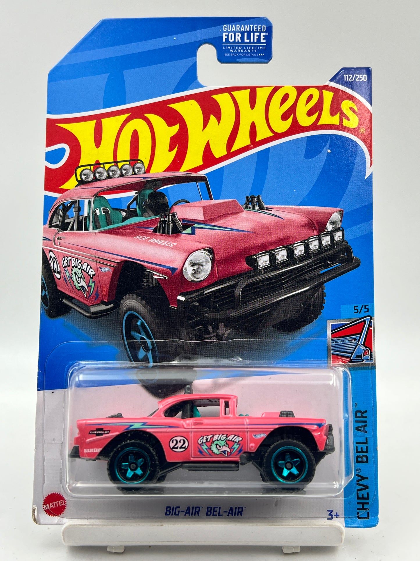 IMPORTED - HOT WHEELS -  BIG AIR BEL AIR - PINK - 9B