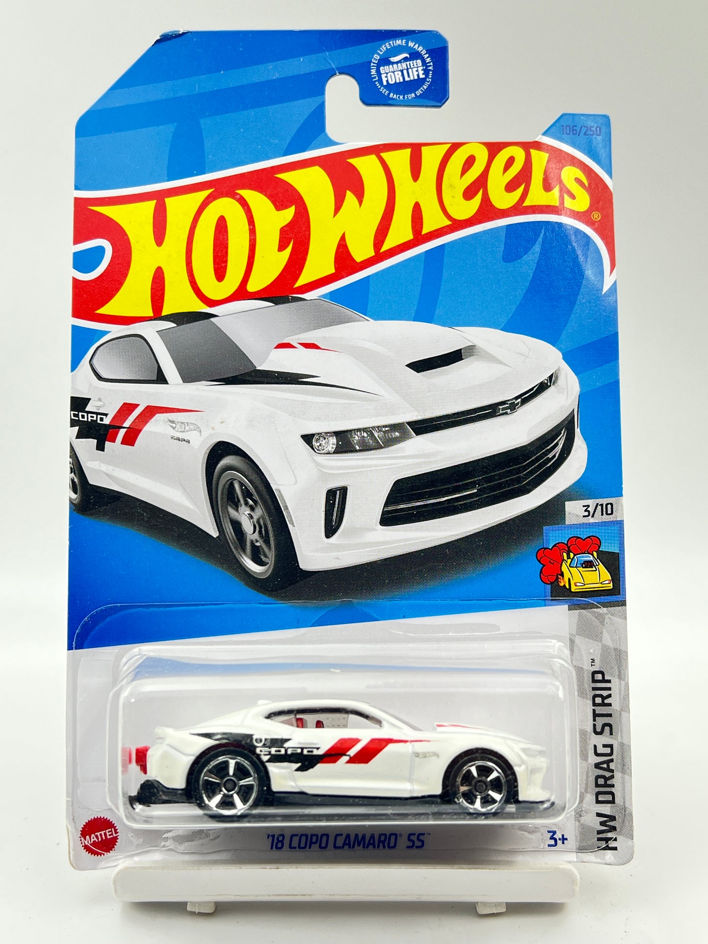 IMPORTED - HOT WHEELS -  18 COPO CAMARO SS - WHITE - 9C