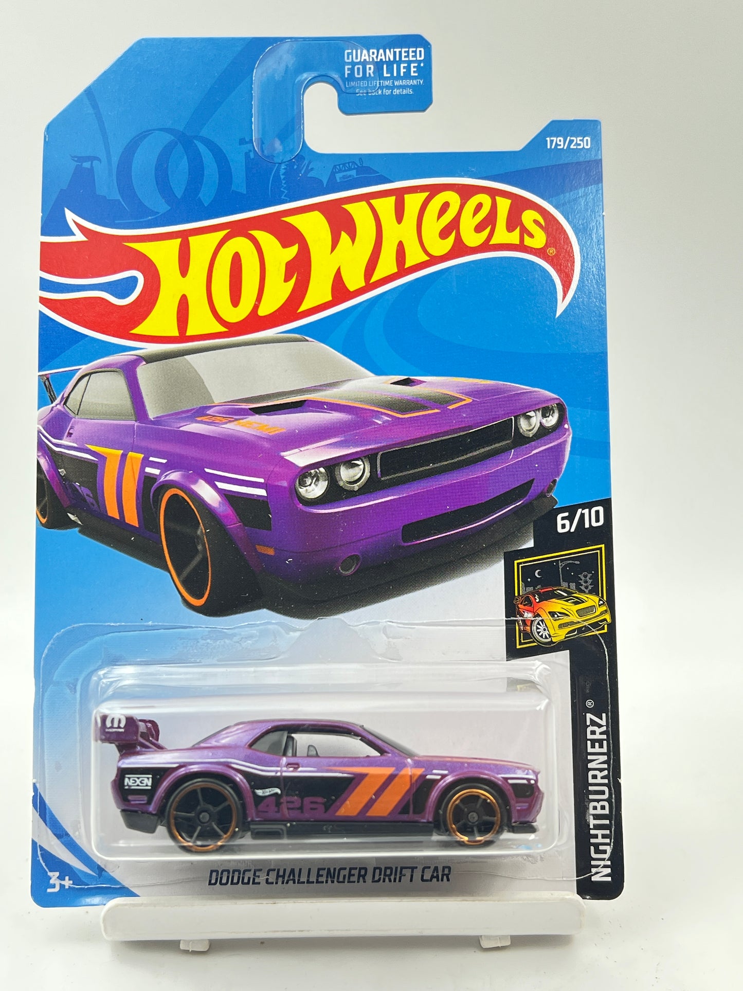 IMPORTED - HOT WHEELS -  DODGE CHALLENGER DRIFT CAR - PURPLE - 9C