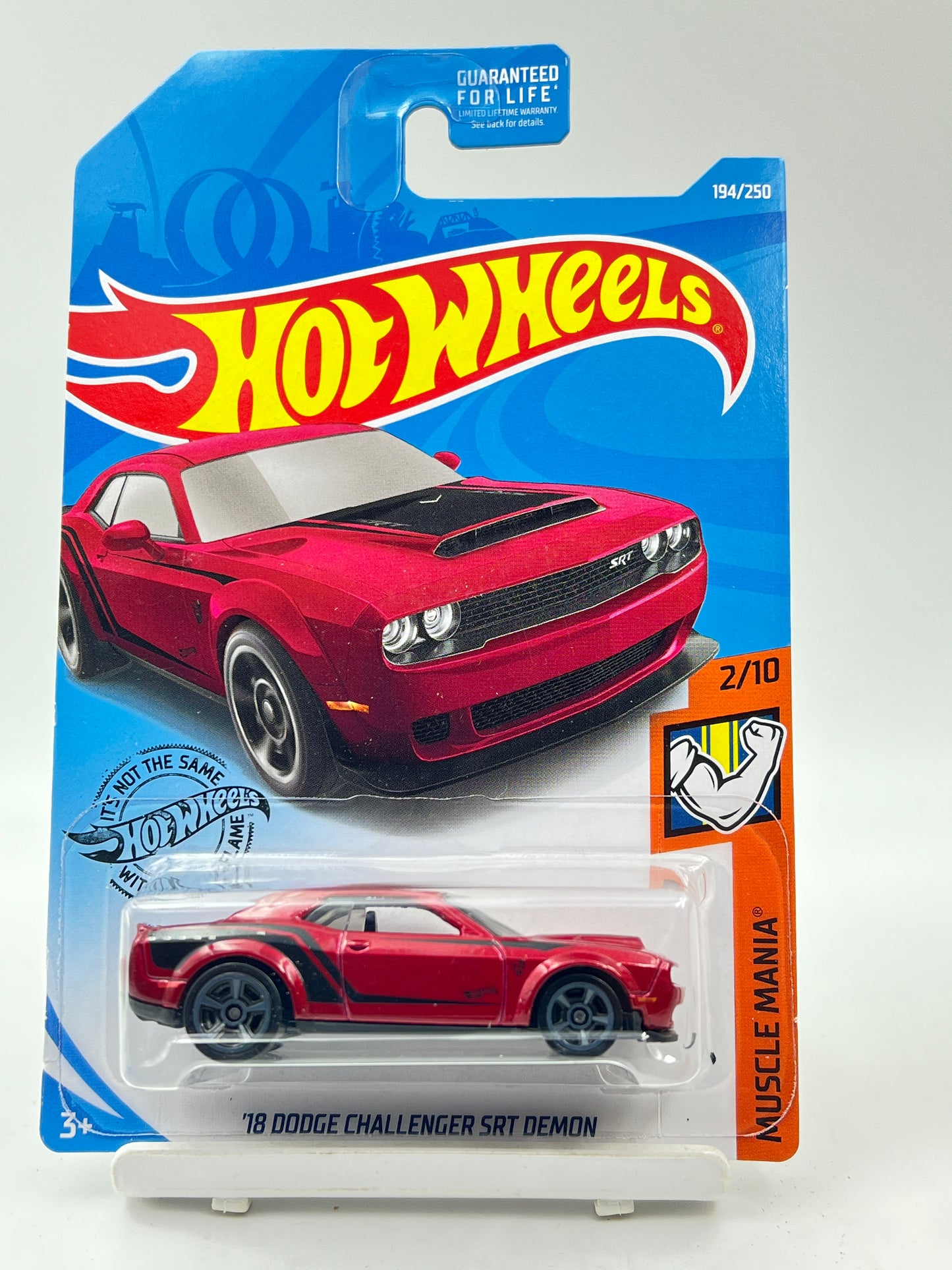 IMPORTED - HOT WHEELS -  18 DODGE CHALLENGER SRT DEMON - RED - 9B