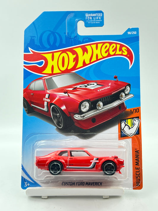 IMPORTED - HOT WHEELS -  CUSTOM FORD MAVERICK - RED - 3E