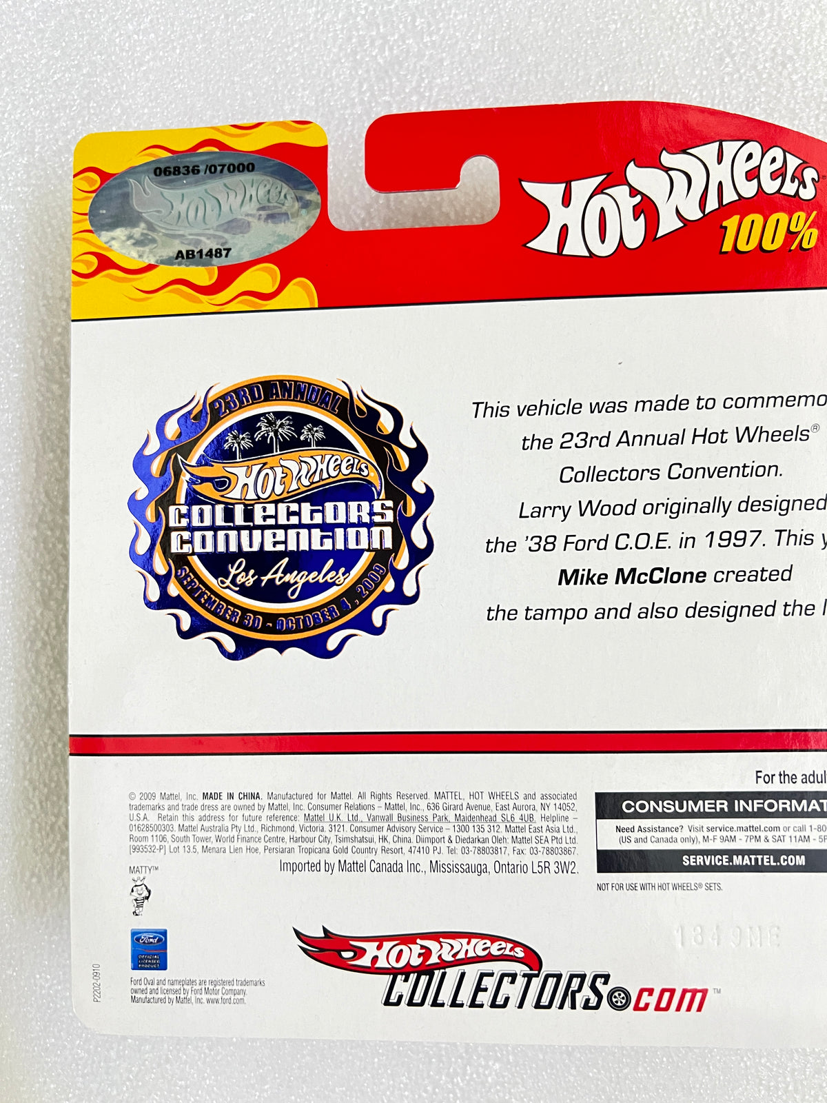COLLECTOR'S CONVENTION - LIMITED EDITION (6836/7000) - 38 FORD C.O.E