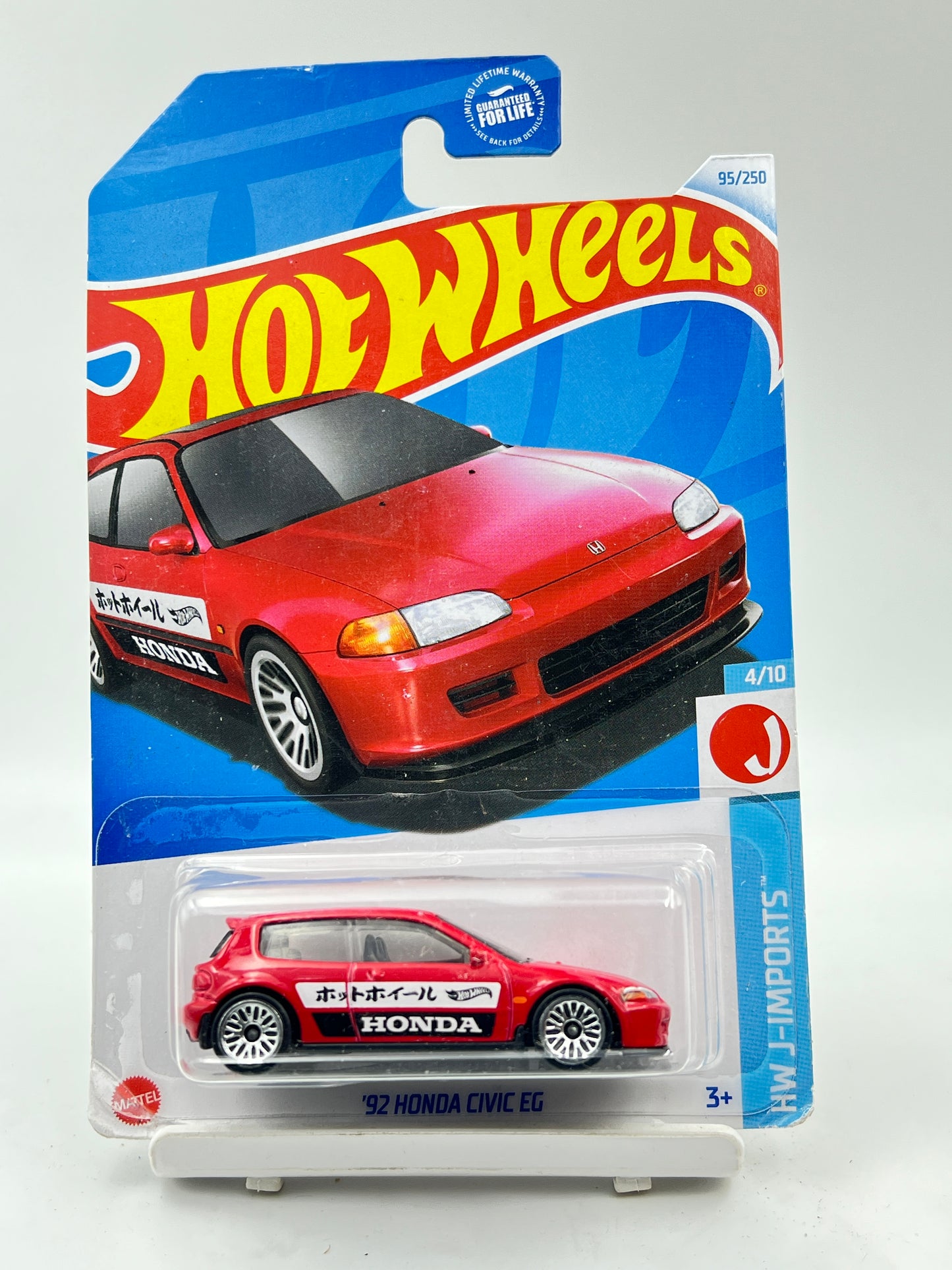 IMPORTED - HOT WHEELS -  92 HONDA CIVIC EG - RED - 2B