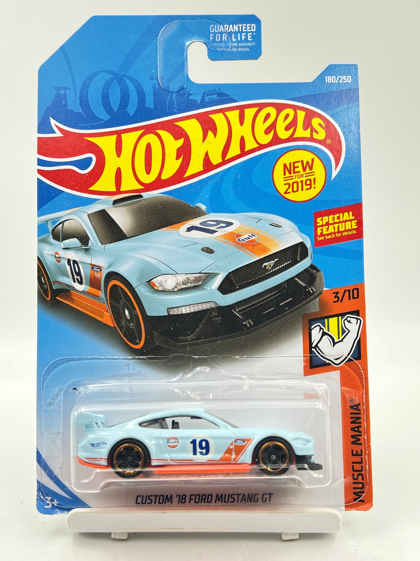 IMPORTED - HOT WHEELS -  CUSTOM 18 FORD MUSTANG GT - GULF - 2E