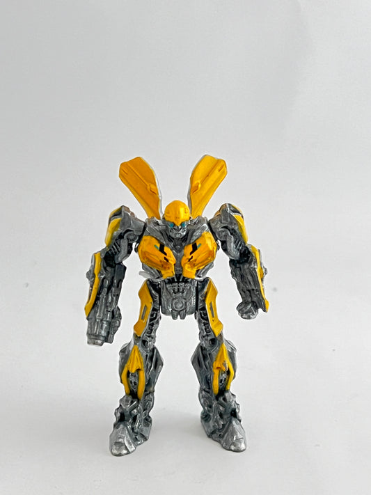 METAL TRANSFORMERS BUMBLEBEE FIGURINE - THE PLASTIC WING ARE SLIGHTLY CRACKED. - Its Fun- Hot wheels - matchbox - diecast