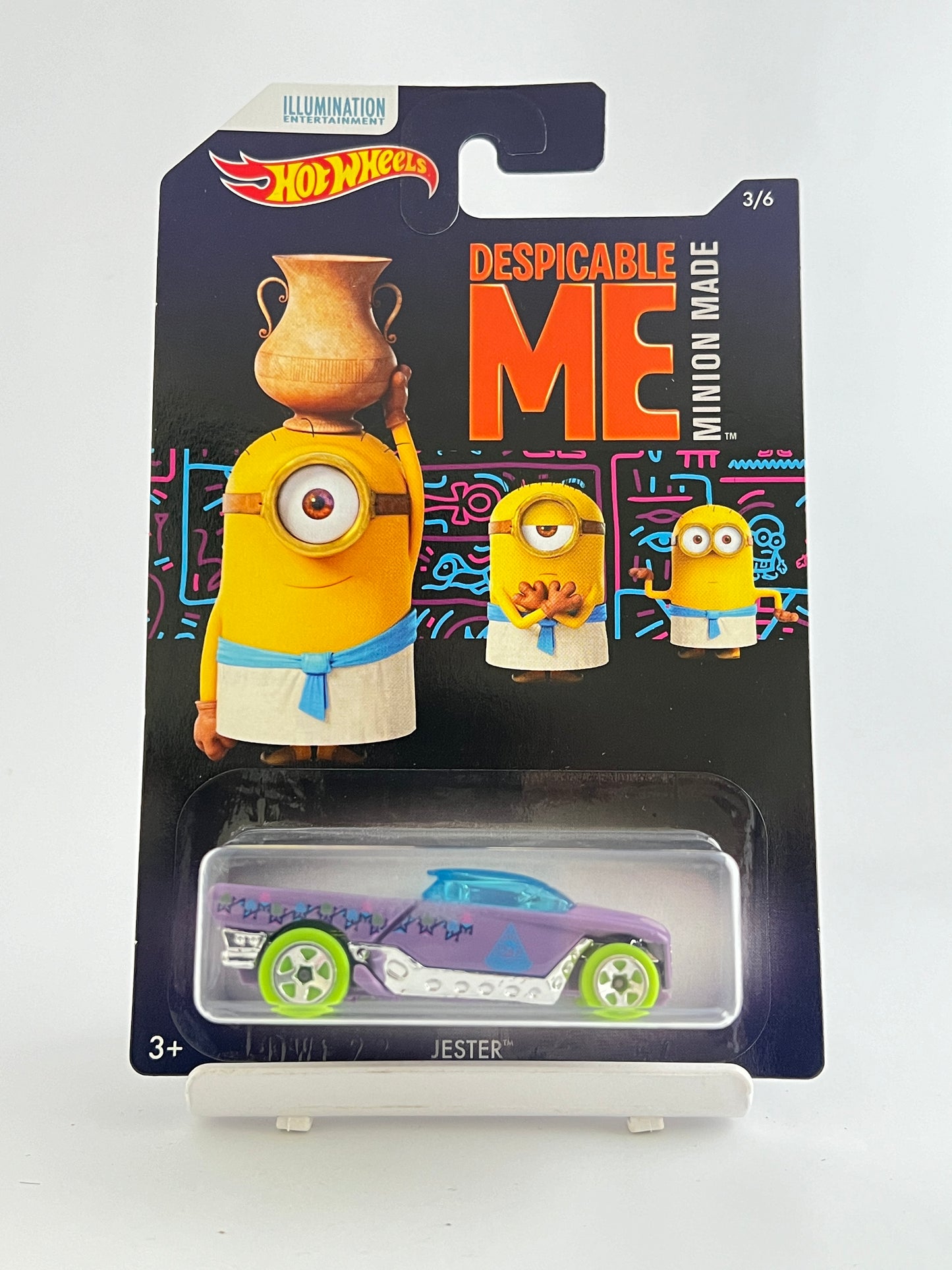 FEW MILD CREASED CARDS - DESPICABLE ME - MINIONS SET OF 6 CARS