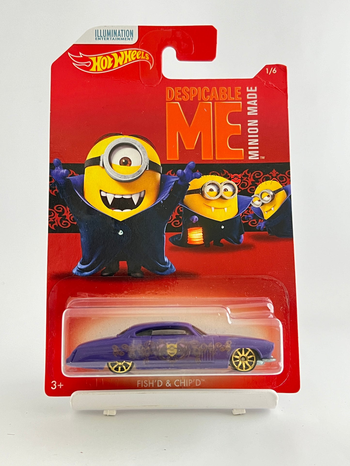 FEW MILD CREASED CARDS - DESPICABLE ME - MINIONS SET OF 6 CARS