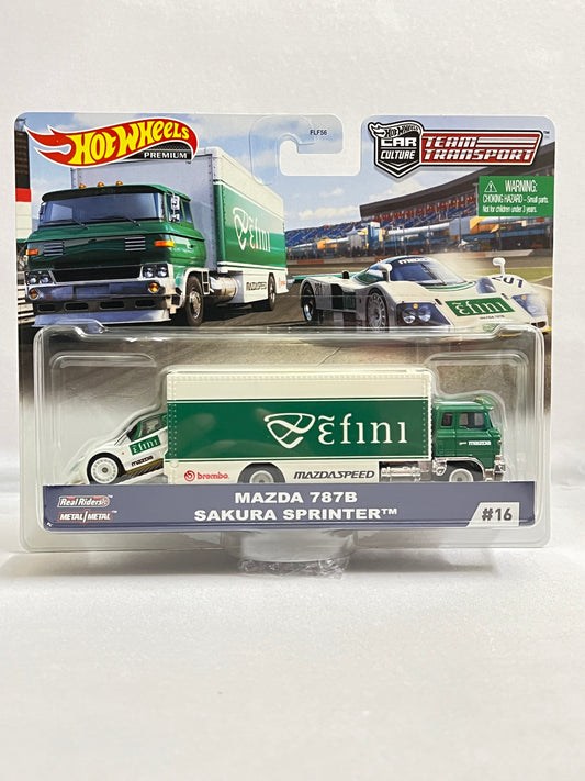 TEAM TRANSPORT - HOT WHEELS - MAZDA 787B / SAKURA SPRINTER