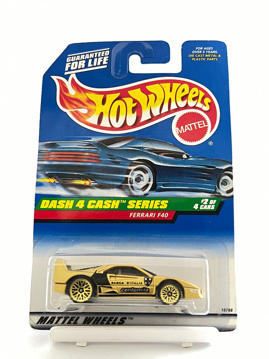 FERRARI F40 M/M GOLD - Its Fun- Hot wheels - matchbox - diecast