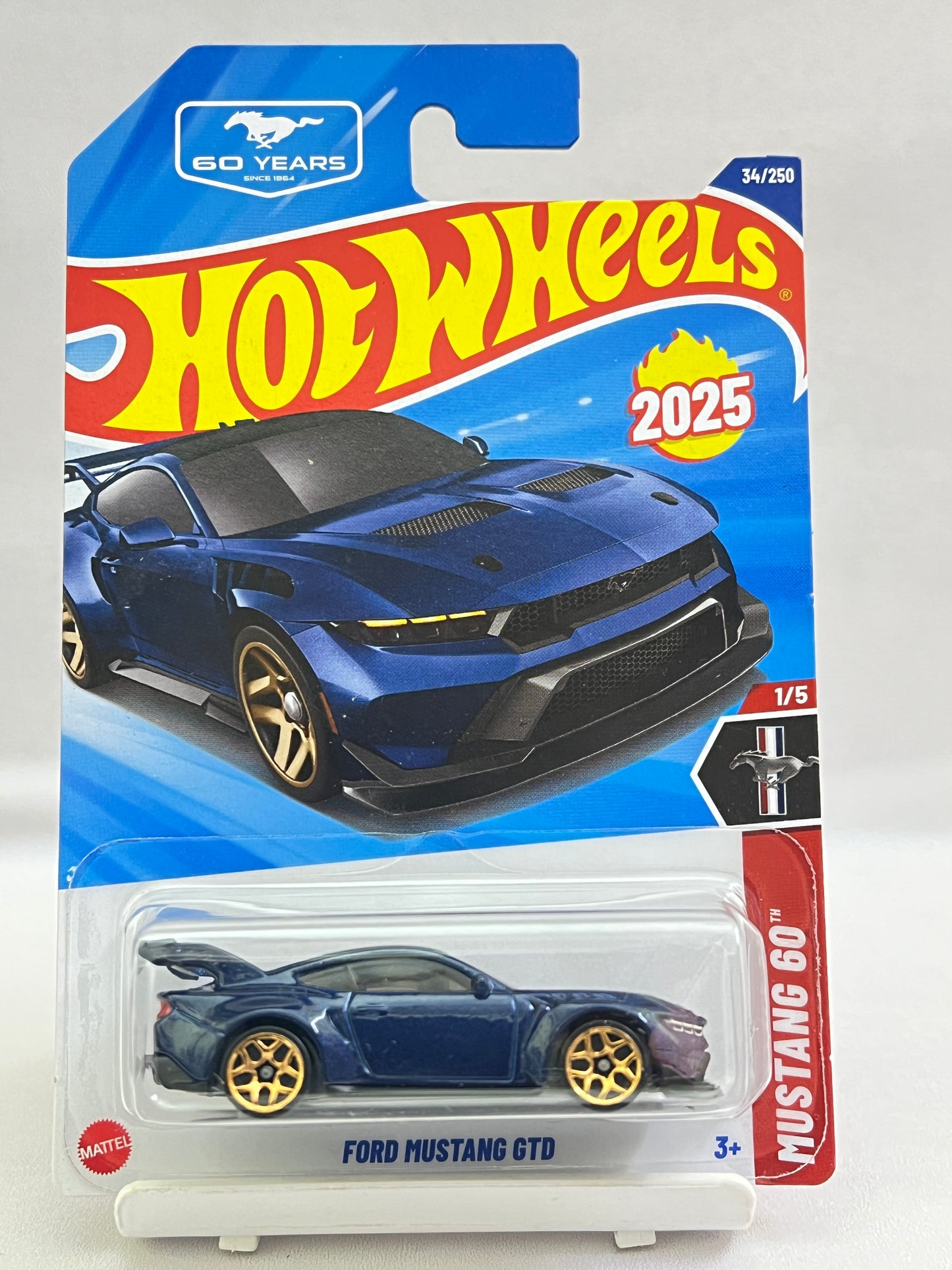 HOT WHEELS - FORD MUSTANG GTD - BLUE - 6A