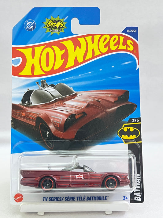 HOT WHEELS - TV SERIES BATMOBILE - RED - 6A