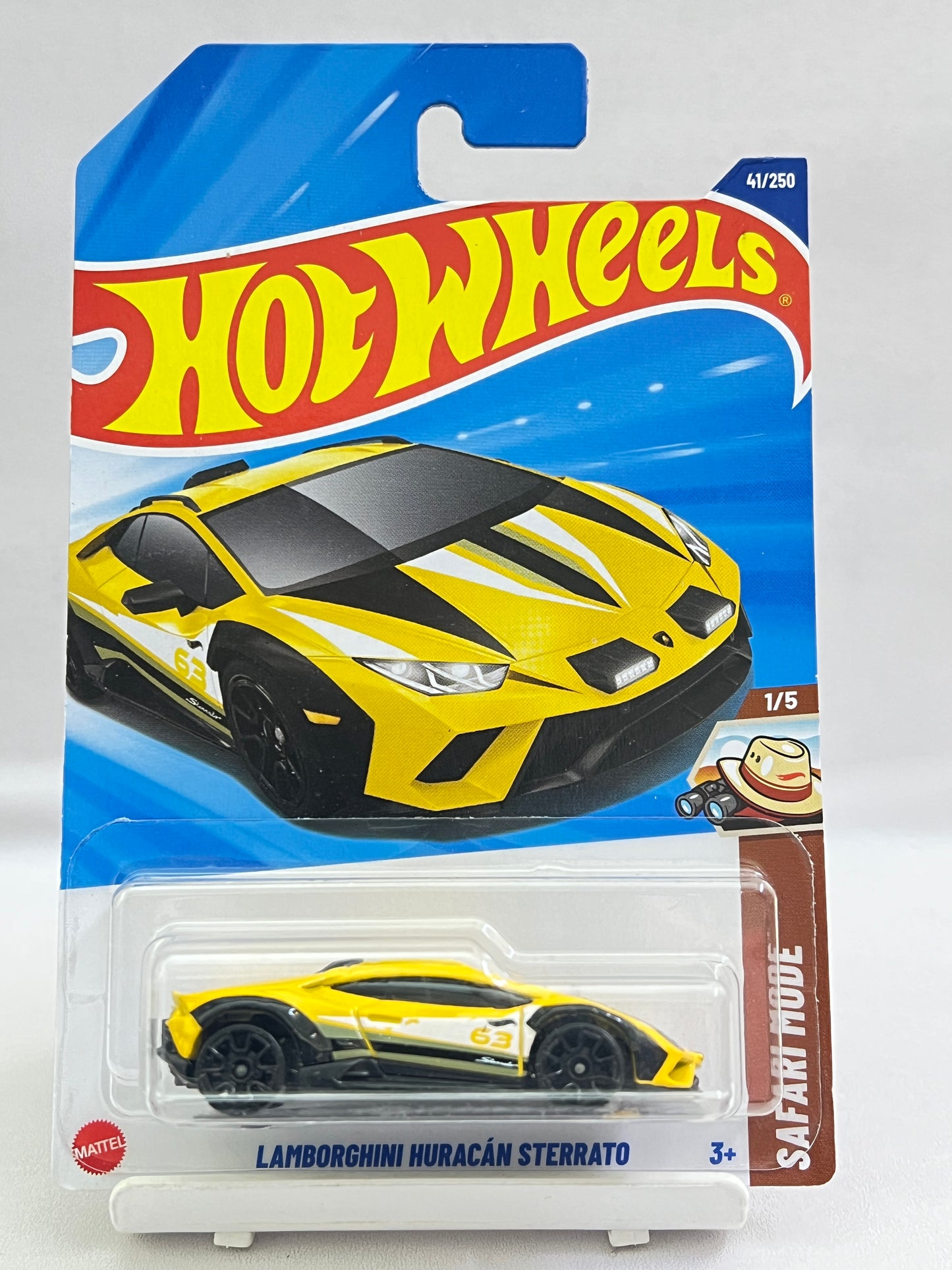 HOT WHEELS - LAMBORGHINI HURACAN STERRATO - YELLOW - 6B