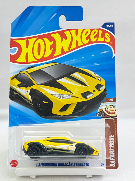 HOT WHEELS - LAMBORGHINI HURACAN STERRATO - YELLOW - 6B