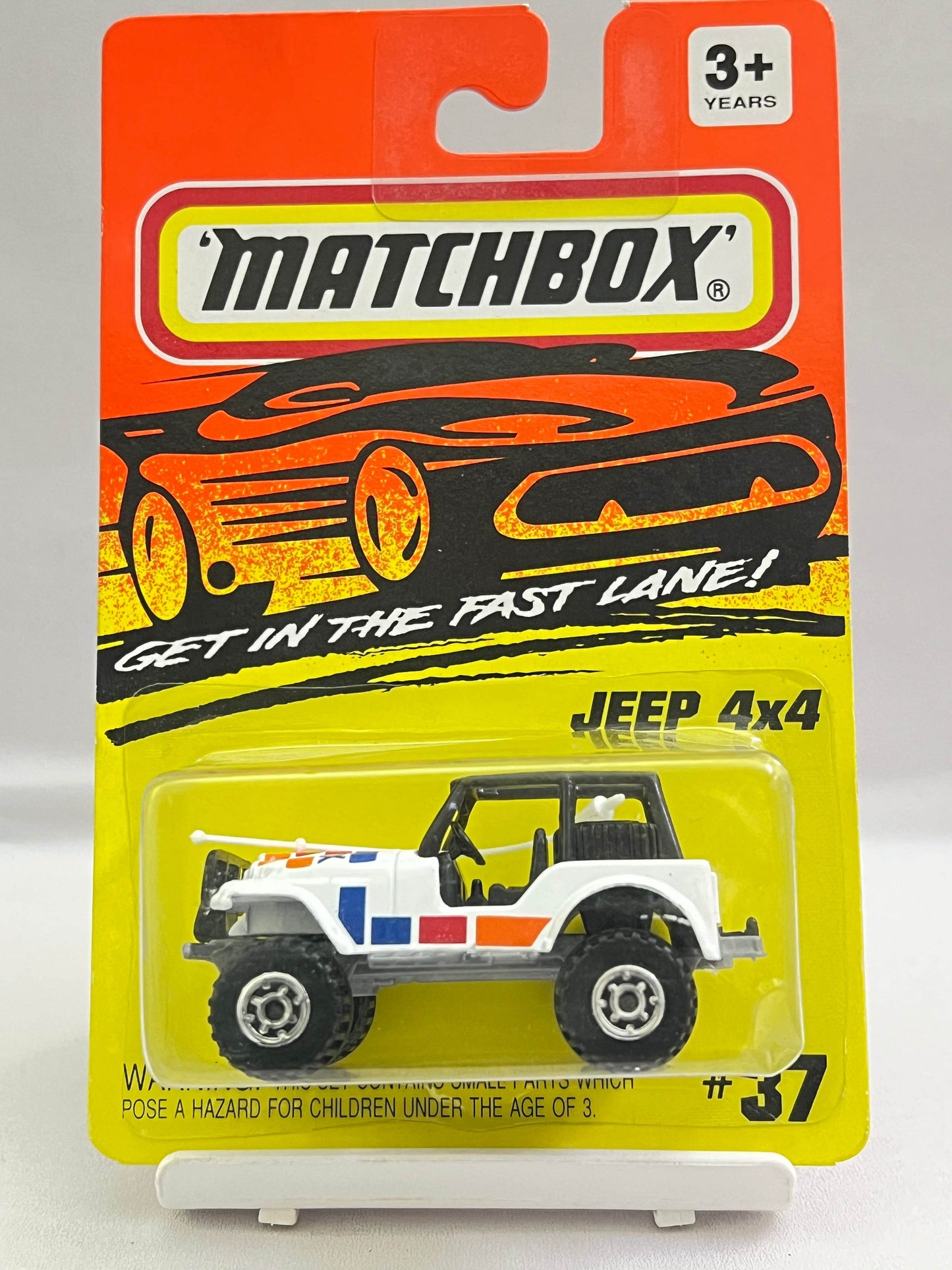 MATCHBOX - JEEP 4X4 - WITH ANTENA - 1993 CARD - ZX4 - Its Fun