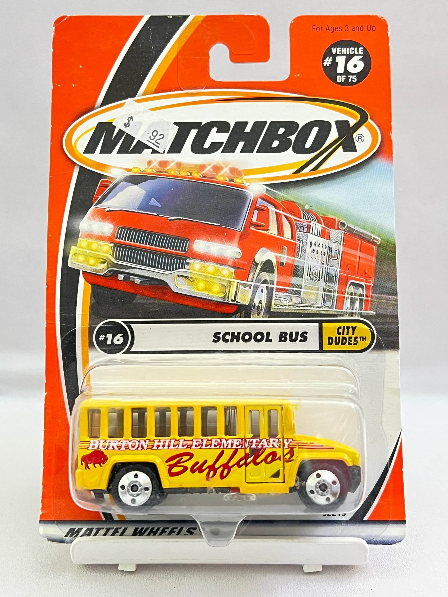 CREASED CARD - SCHOOL BUS - OPENABLE DOOR - ZX4 - Its Fun