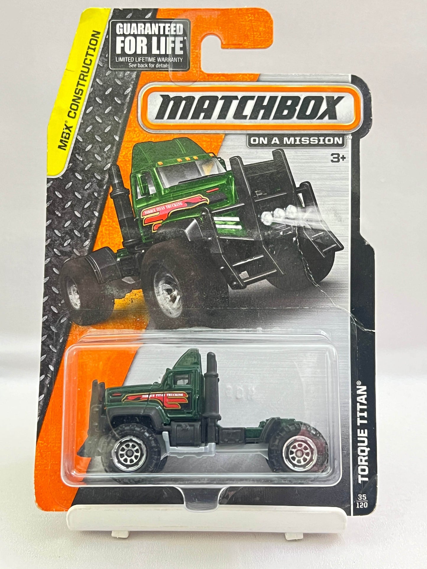 CREASED CARD - MATCHBOX - TORQUE TITAN - ZX3 - Its Fun