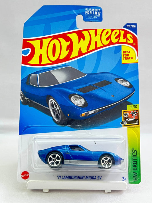 HOT WHEELS -71 LAMBORGHINI MIURA SV - BLUE -6C - Its Fun