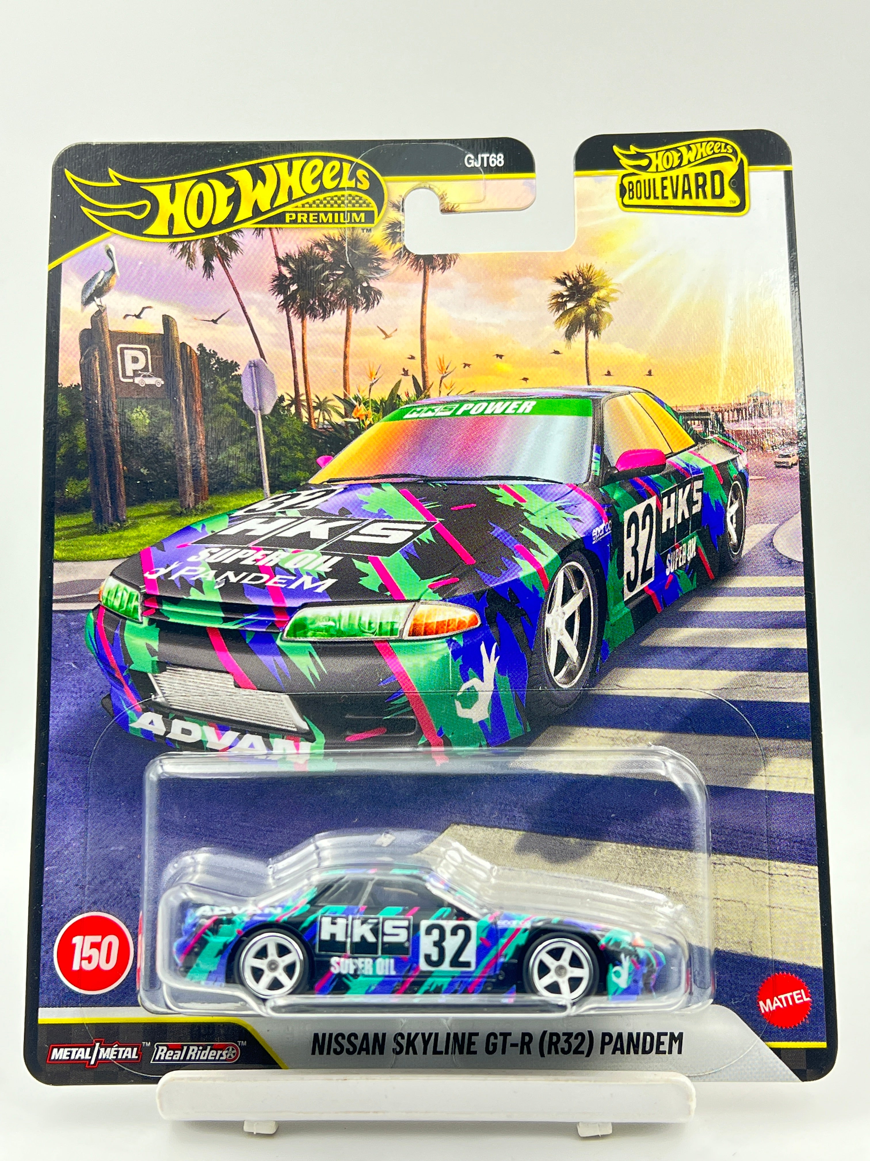 SKYLINE GT-R R32 PANDEM スカイライン パンデム HKS Hot Wheels Nissan Skyline GT-R (R32) Pandem HKS #150 (In-Stock
