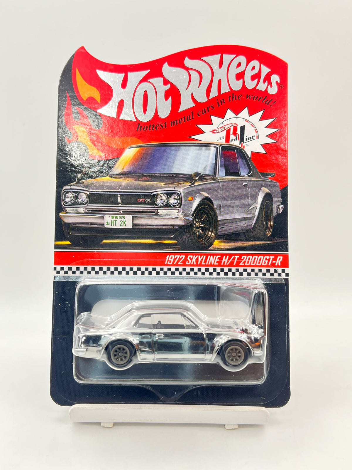 RLC - LIMITED EDITION - NUMBERED (10131/30000) - HOT WHEELS - 1972 SKYLINE H/T 2000GT-R - SILVER (COMES WITH PROTECTOR)