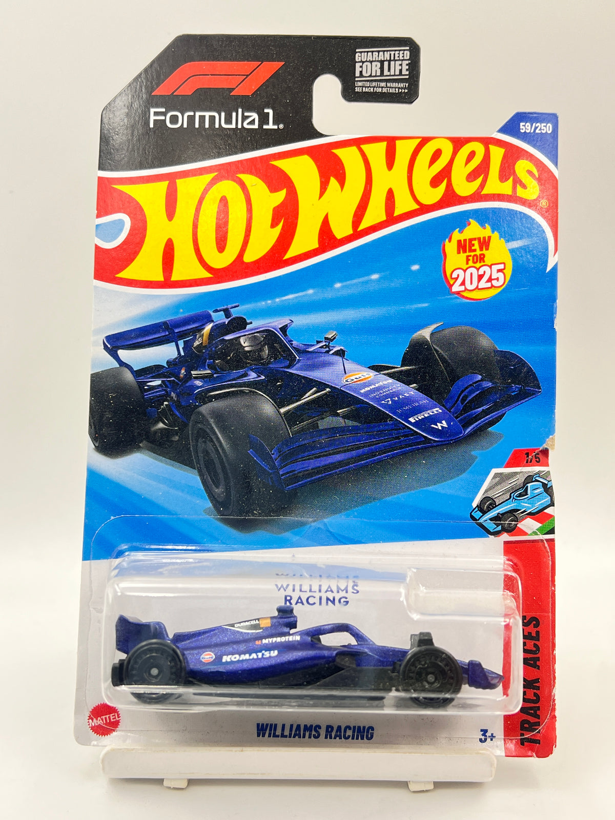 DAMAGED CARD - IMPORTED - HOT WHEELS -  WILLIAMS RACING - 2B