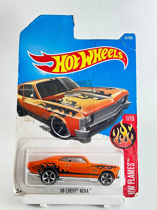 CARD DAMAGED - 68 CHEVY NOVA - FLAMES EDITION - 4F - Its Fun