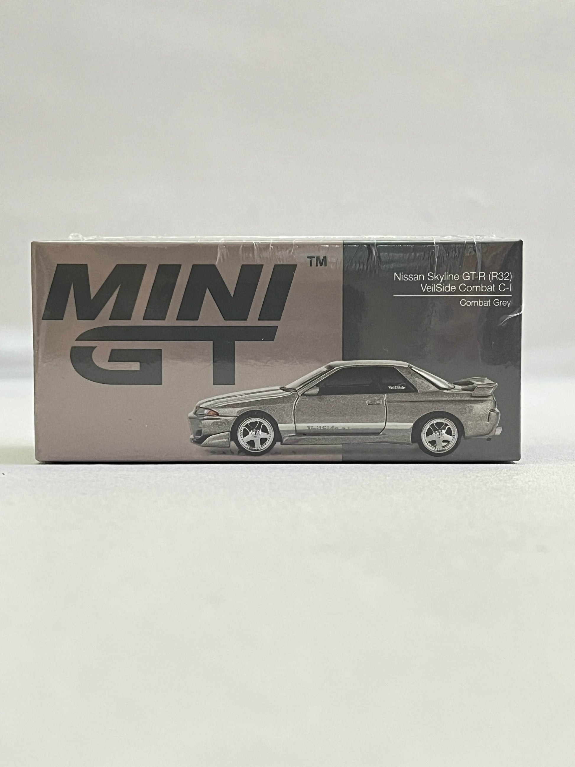 MINI GT - NISSAN SKYLINE GT-R (R32) VEILSIDE COMBAT C-I - COMBAT GREY - WITH BOX SLEEVE - Its Fun