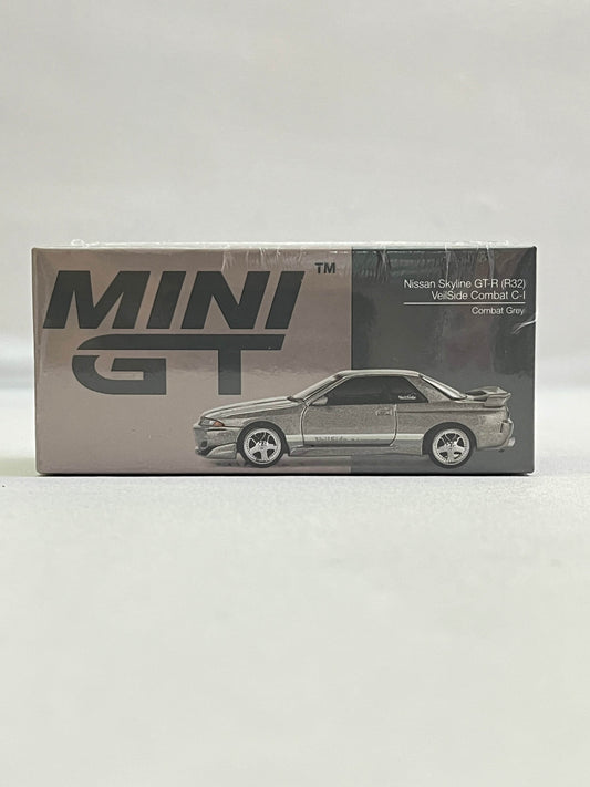 MINI GT - NISSAN SKYLINE GT-R (R32) VEILSIDE COMBAT C-I - COMBAT GREY - WITH BOX SLEEVE - Its Fun